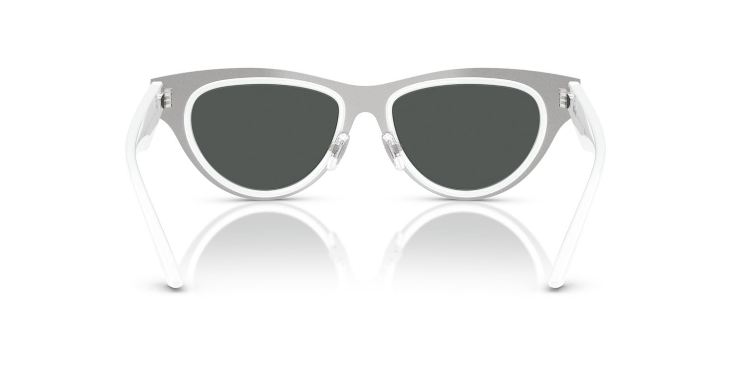 Occhiali da sole Versace VE 2273 (314/87) colore bianco forma cat eye lenti grigio scuro