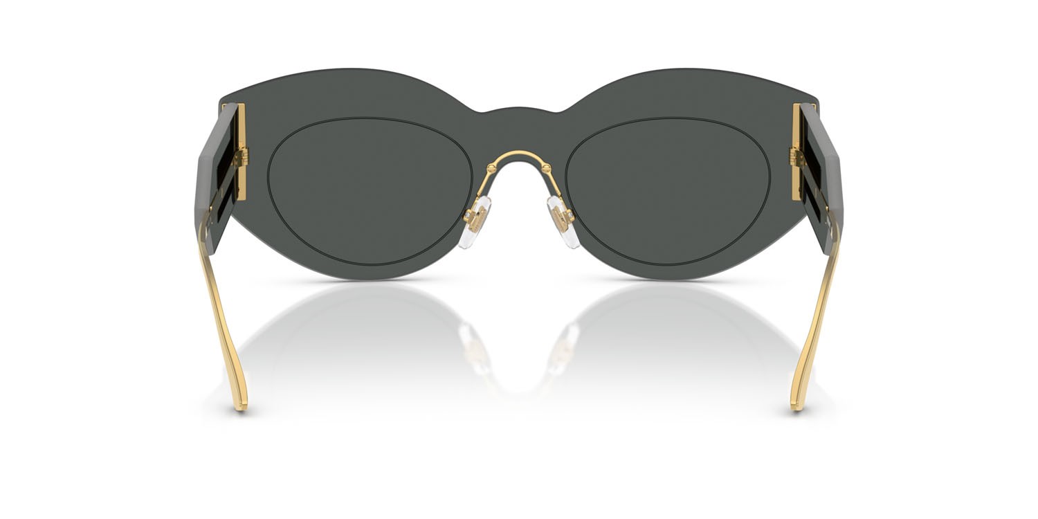 Sunglasses Versace VE 2276 (100287) color grigio scuro shape irregular lenses grigio scuro