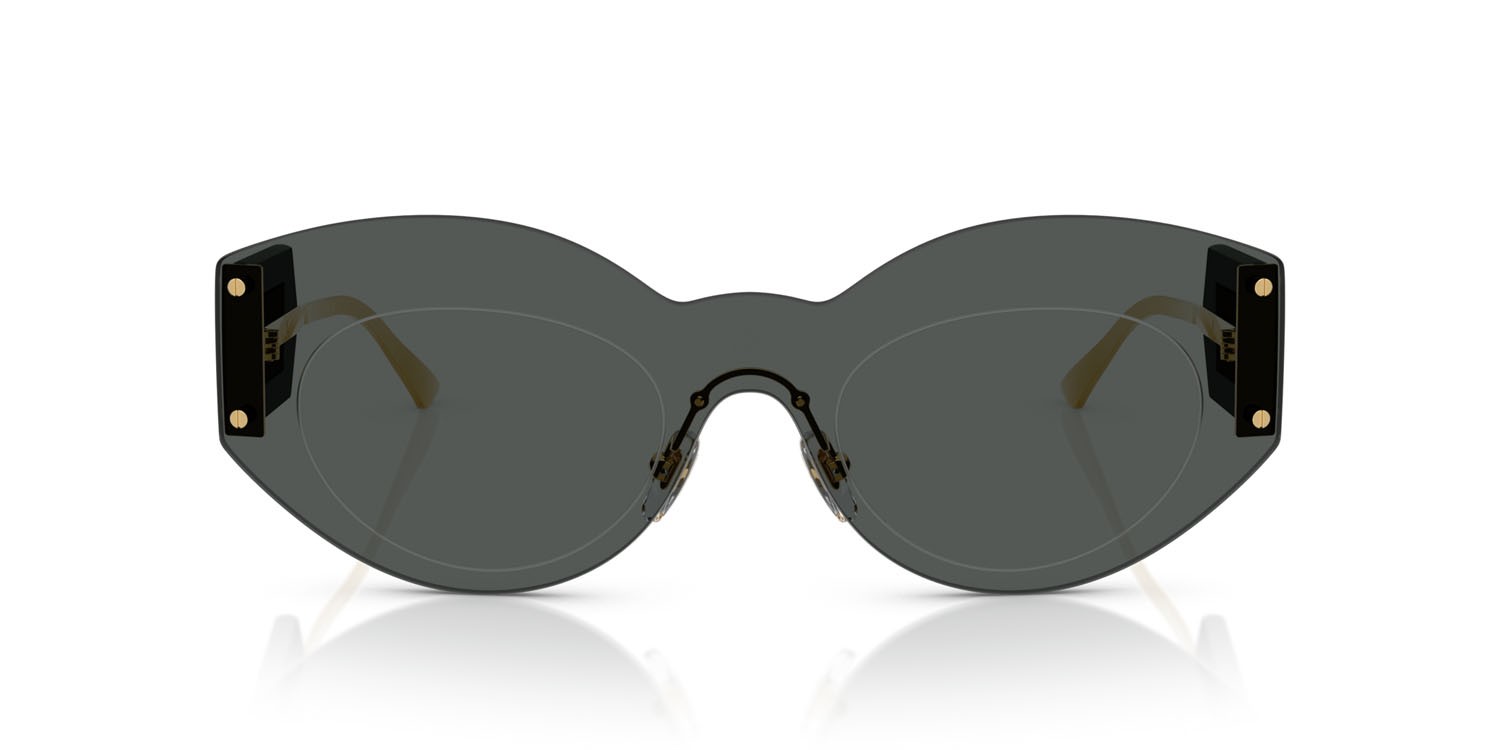 Sunglasses Versace VE 2276 (100287) color grigio scuro shape irregular lenses grigio scuro