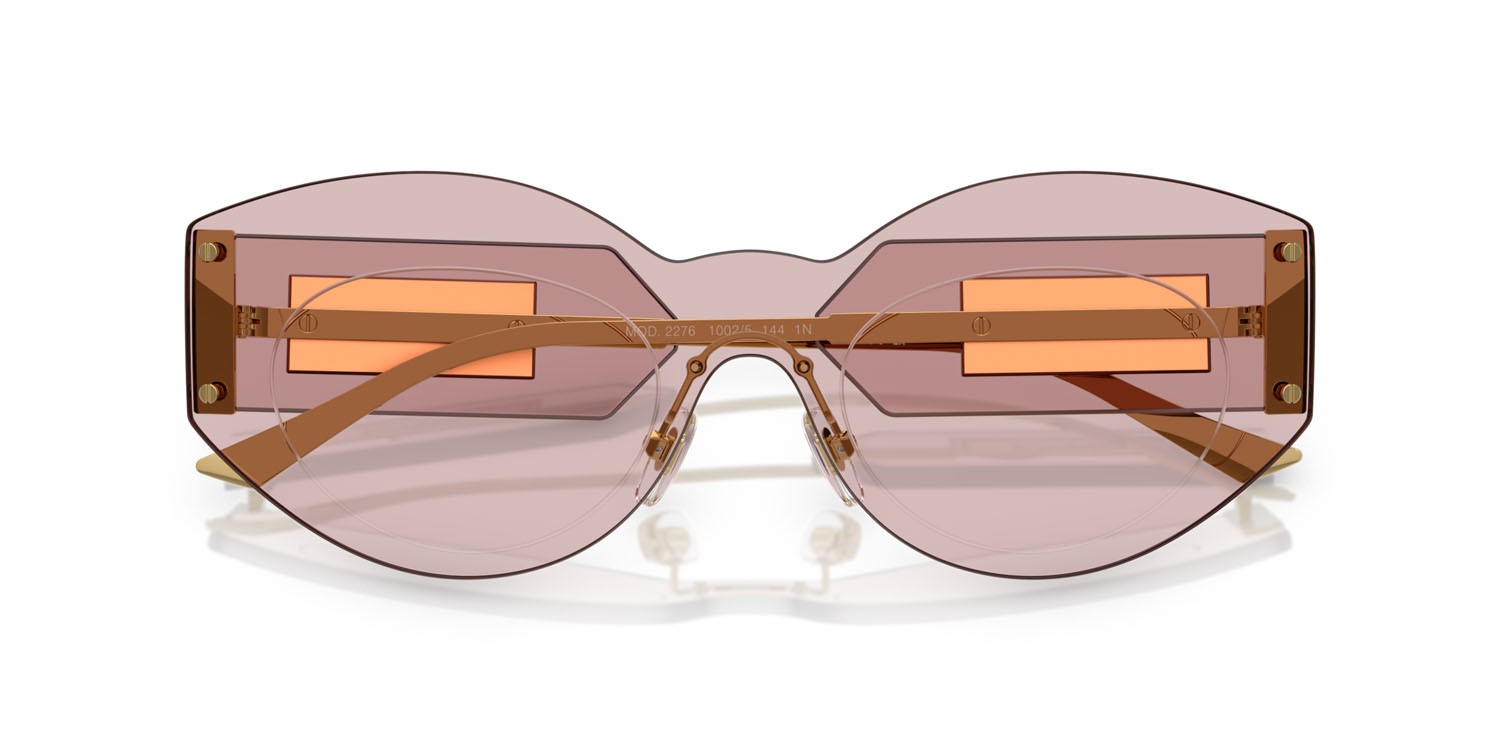 Sunglasses Versace VE 2276 (1002/5) color rosa shape irregular lenses rosa