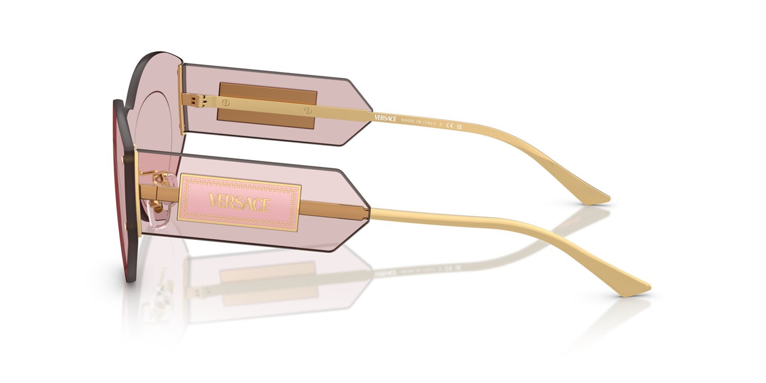 Sunglasses Versace VE 2276 (1002/5) color rosa shape irregular lenses rosa