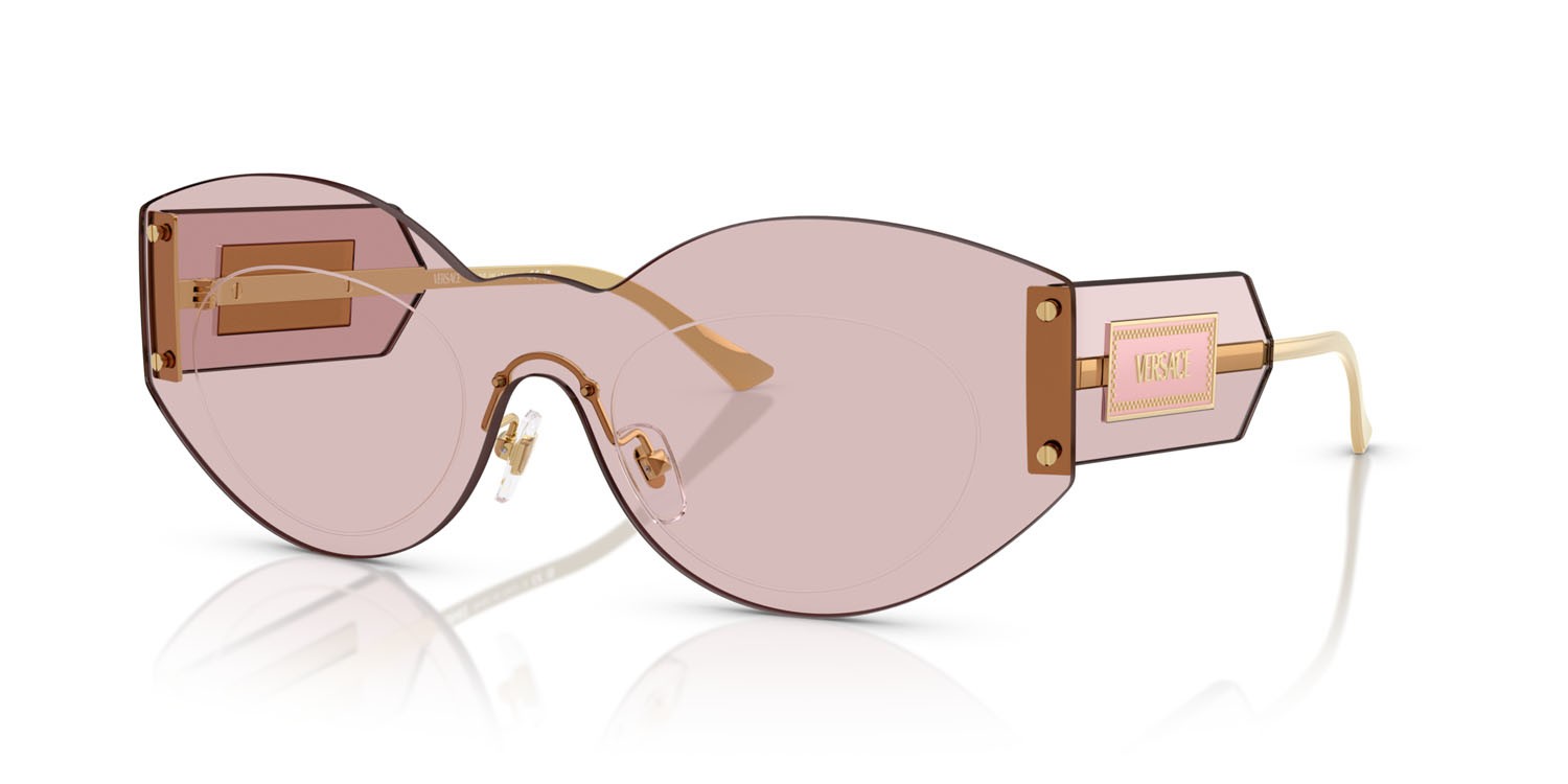 Sunglasses Versace VE 2276 (1002/5) color rosa shape irregular lenses rosa