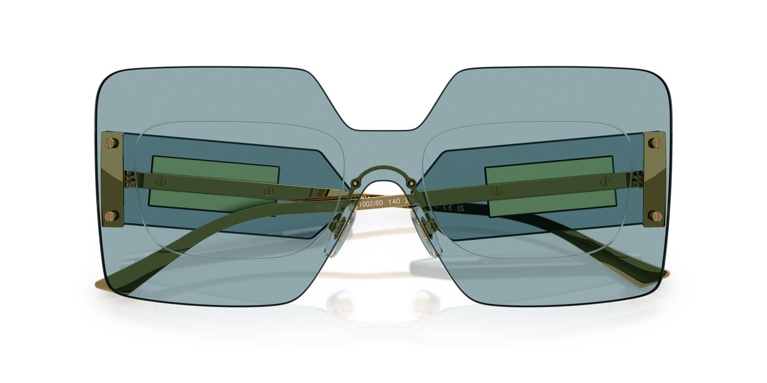 Sonnenbrillen Versace VE 2277 (100280) farbe blu form quadratisch gläser blu