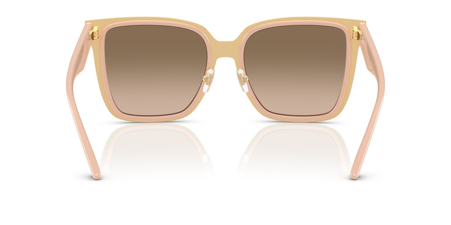 Occhiali da sole Versace VE 2278D (54946I) colore nude forma farfalla lenti brown grad grey mirror silver