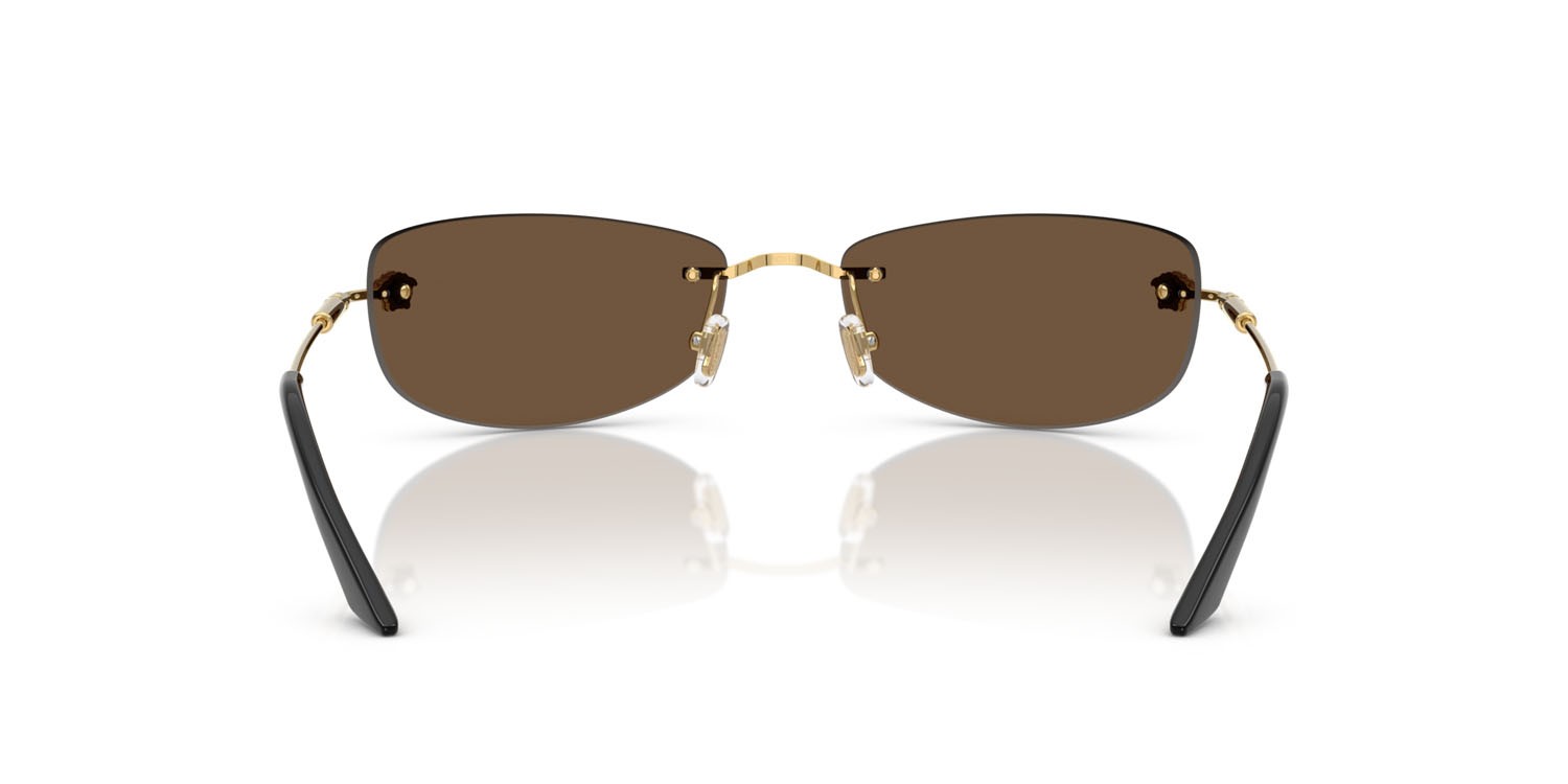 Occhiali da sole Versace VE 2279 (10027I) colore oro forma rettangolare lenti bronze mirror gold