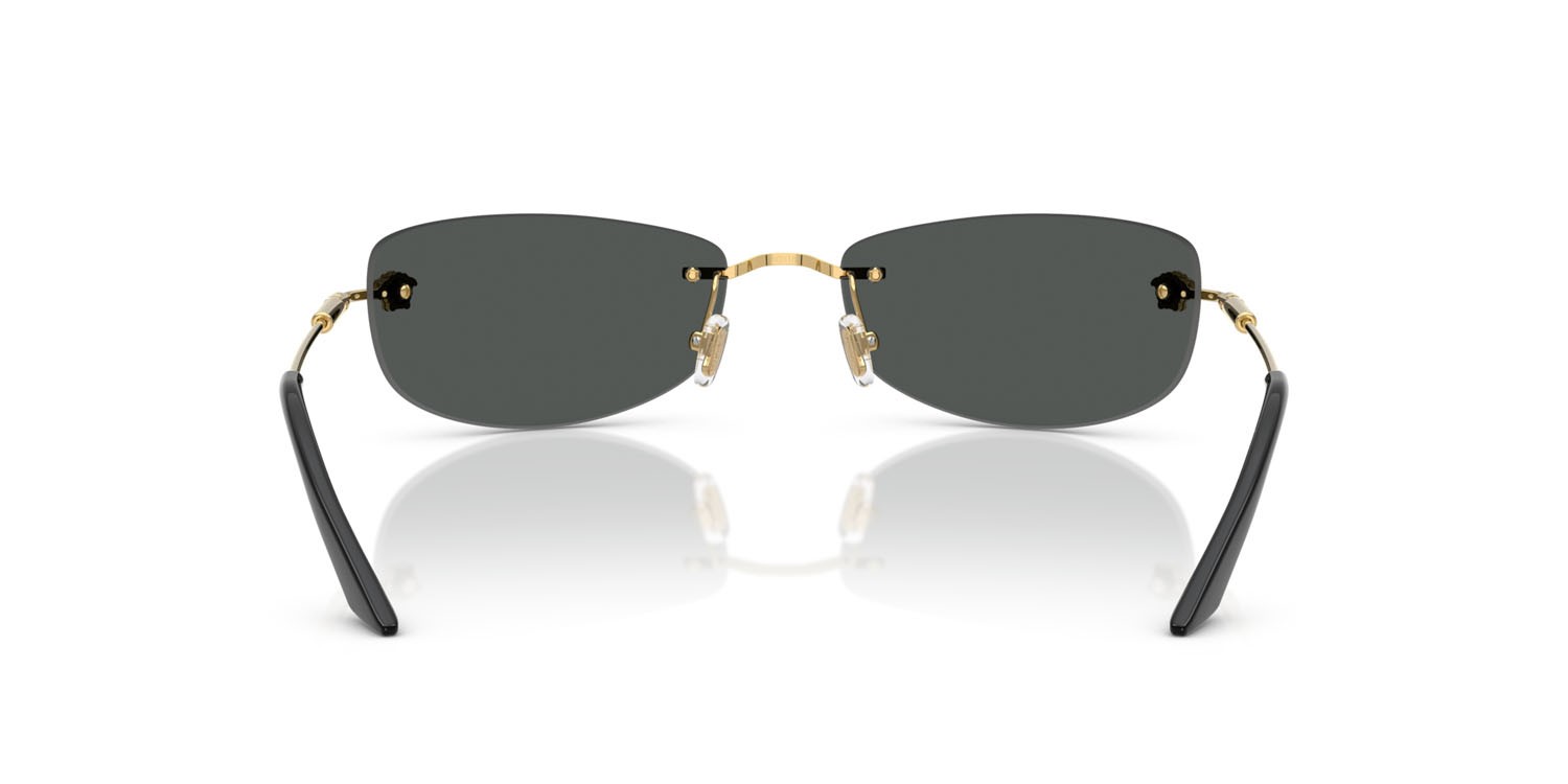 Sunglasses Versace VE 2279 (100287) color oro shape rectangle lenses grigio scuro