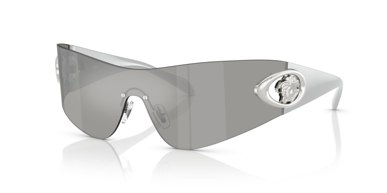 Sunglasses Versace VE 2280 (10006G) color grigio chiaro specchiato argento shape square lenses grigio chiaro specchiato argento