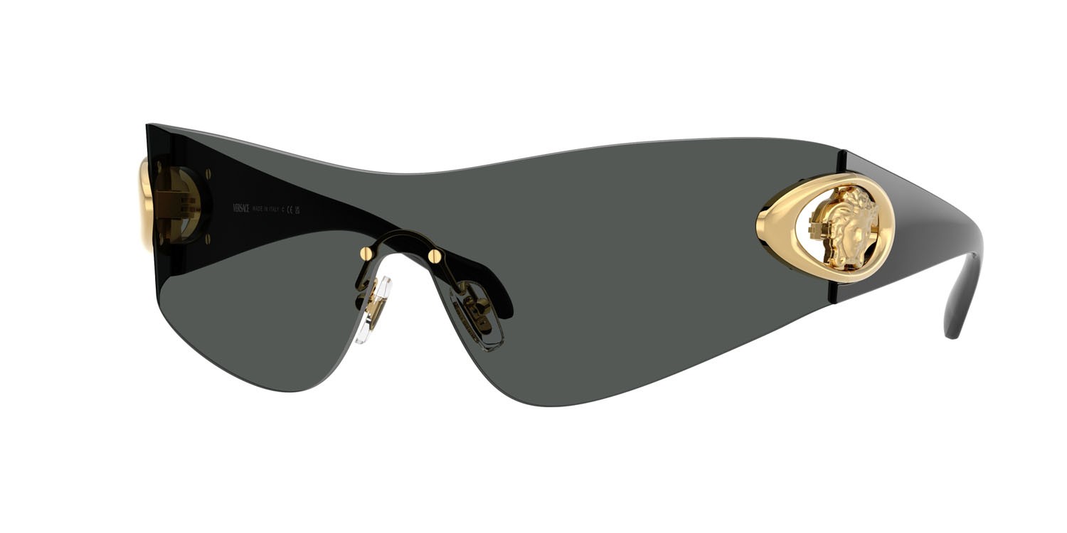 Sunglasses Versace VE 2280 (100287) color grigio scuro shape square lenses grigio scuro