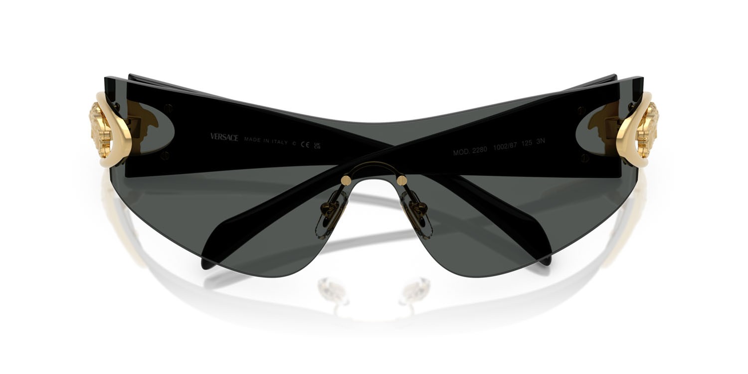 Sunglasses Versace VE 2280 (100287) color grigio scuro shape square lenses grigio scuro