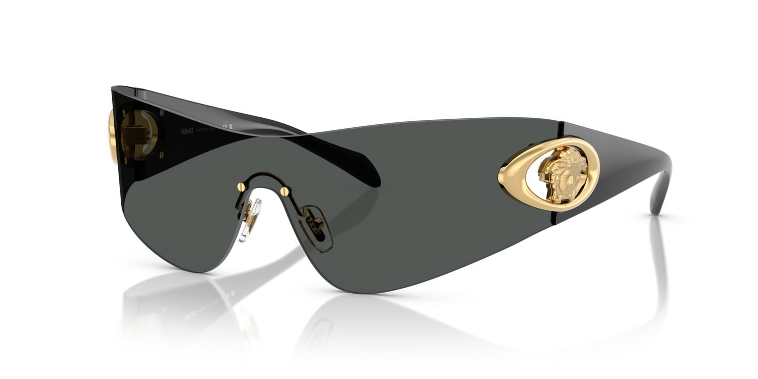 Sunglasses Versace VE 2280 (100287) color grigio scuro shape square lenses grigio scuro