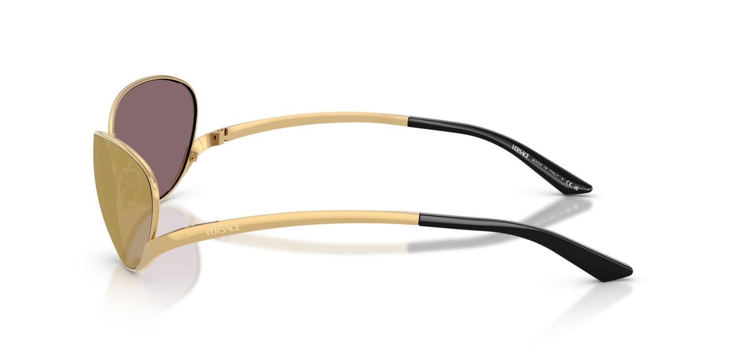 Occhiali da sole Versace VE 2285 (10025A) colore oro forma ovale 