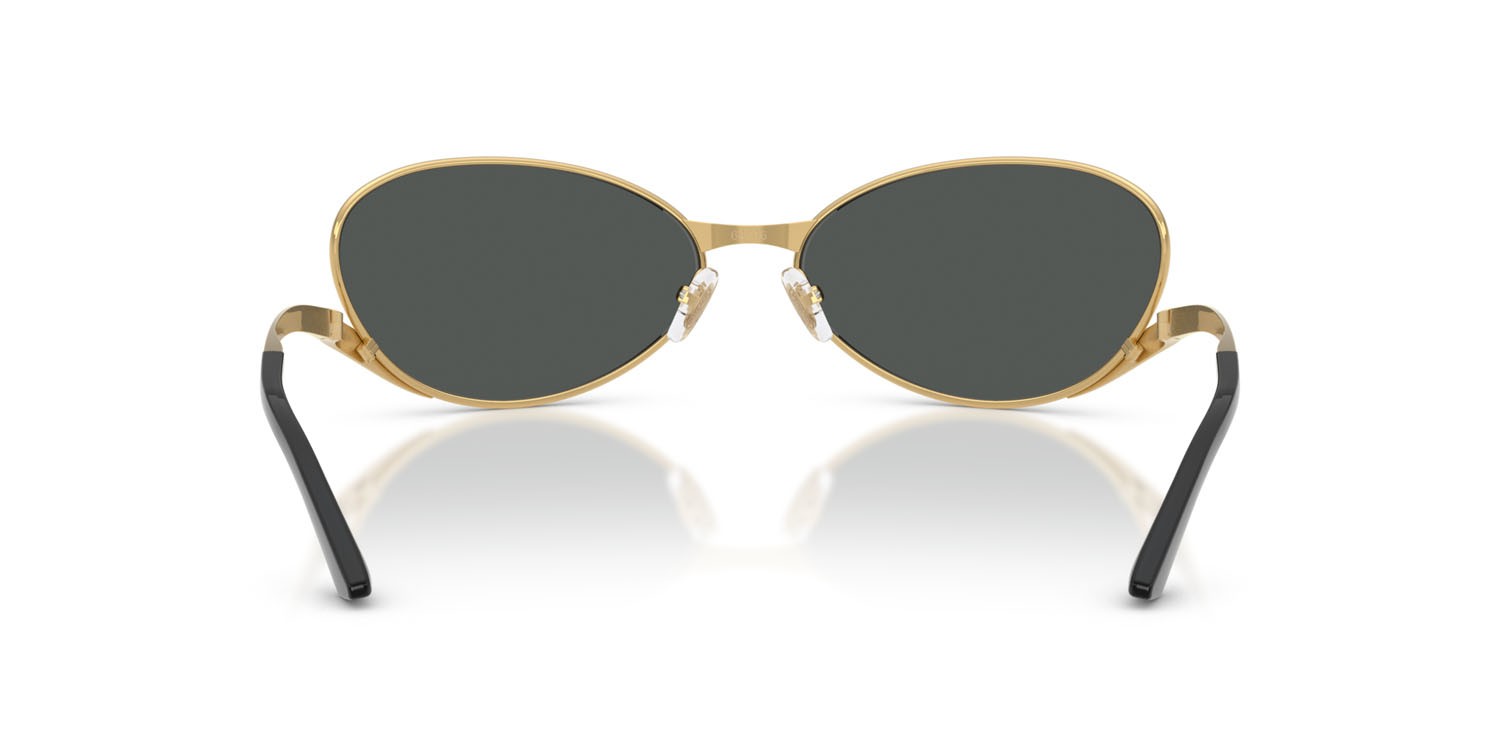 Occhiali da sole Versace VE 2285 (100287) colore oro forma ovale lenti grigio scuro