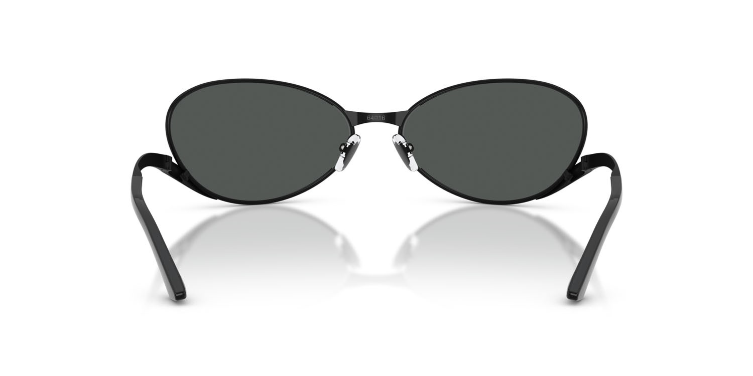Occhiali da sole Versace VE 2285 (143687) colore nero opaco forma ovale lenti grigio scuro