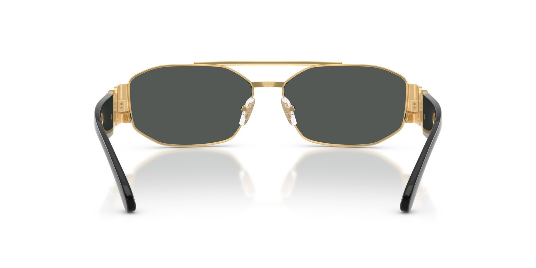 Sunglasses Versace VE 2287 (100287) color oro shape irregular lenses grigio scuro