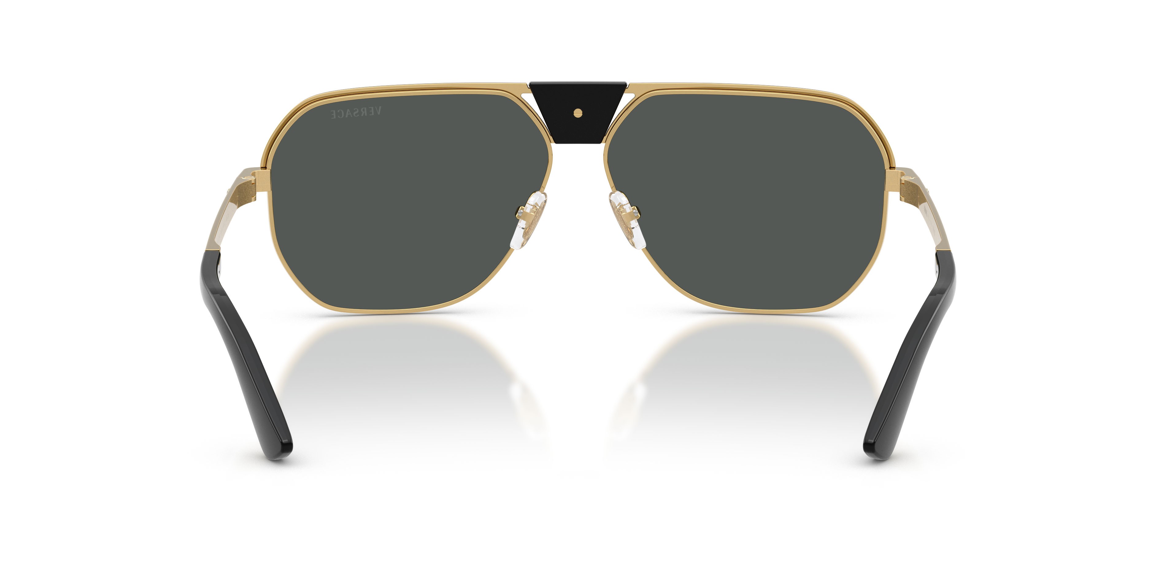 Occhiali da sole Versace VE 2294 (100287) colore nero forma quadrato lenti grigio scuro