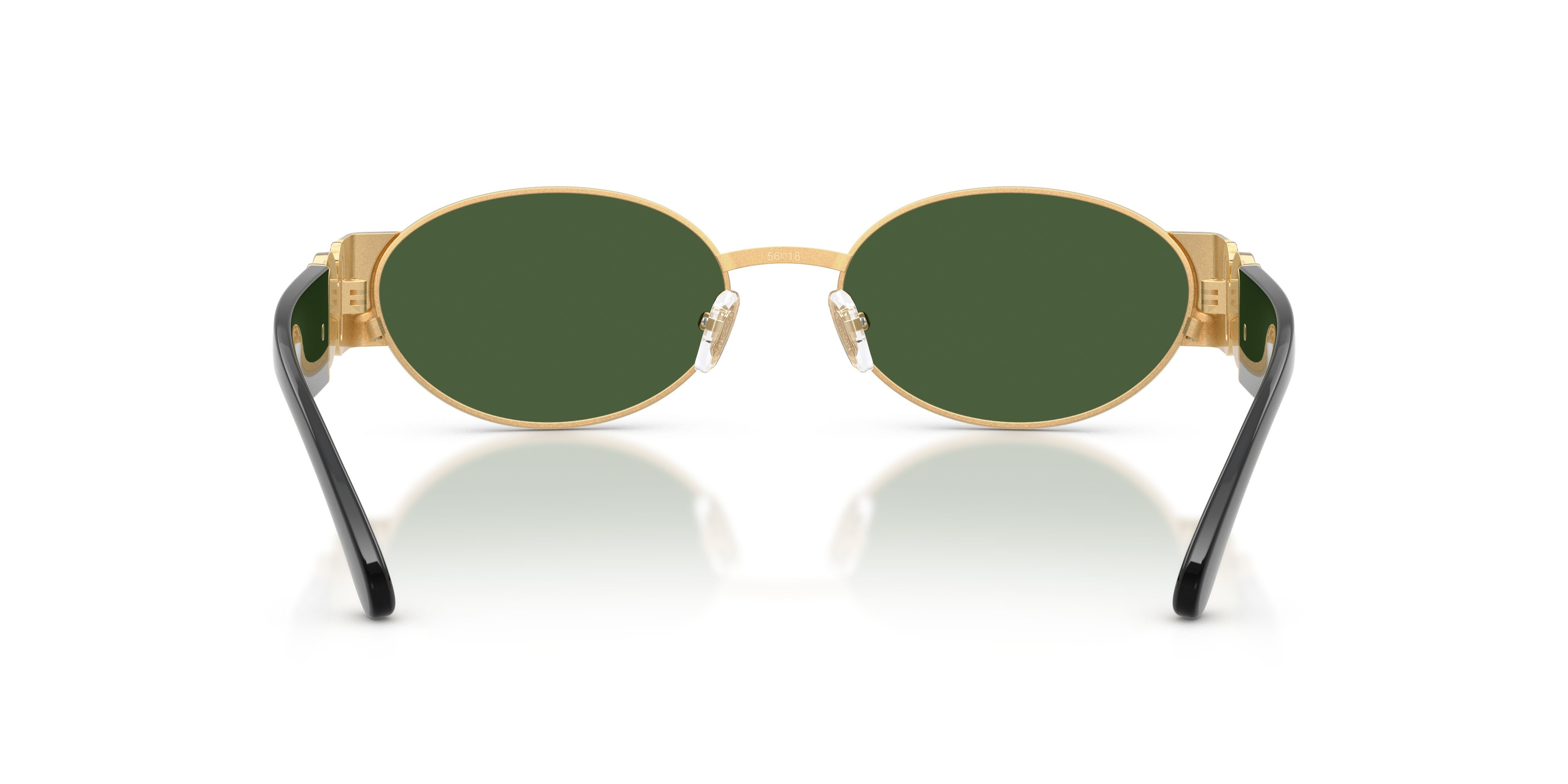 Occhiali da sole Versace VE 2299 (100271) colore oro forma ovale lenti verde scuro