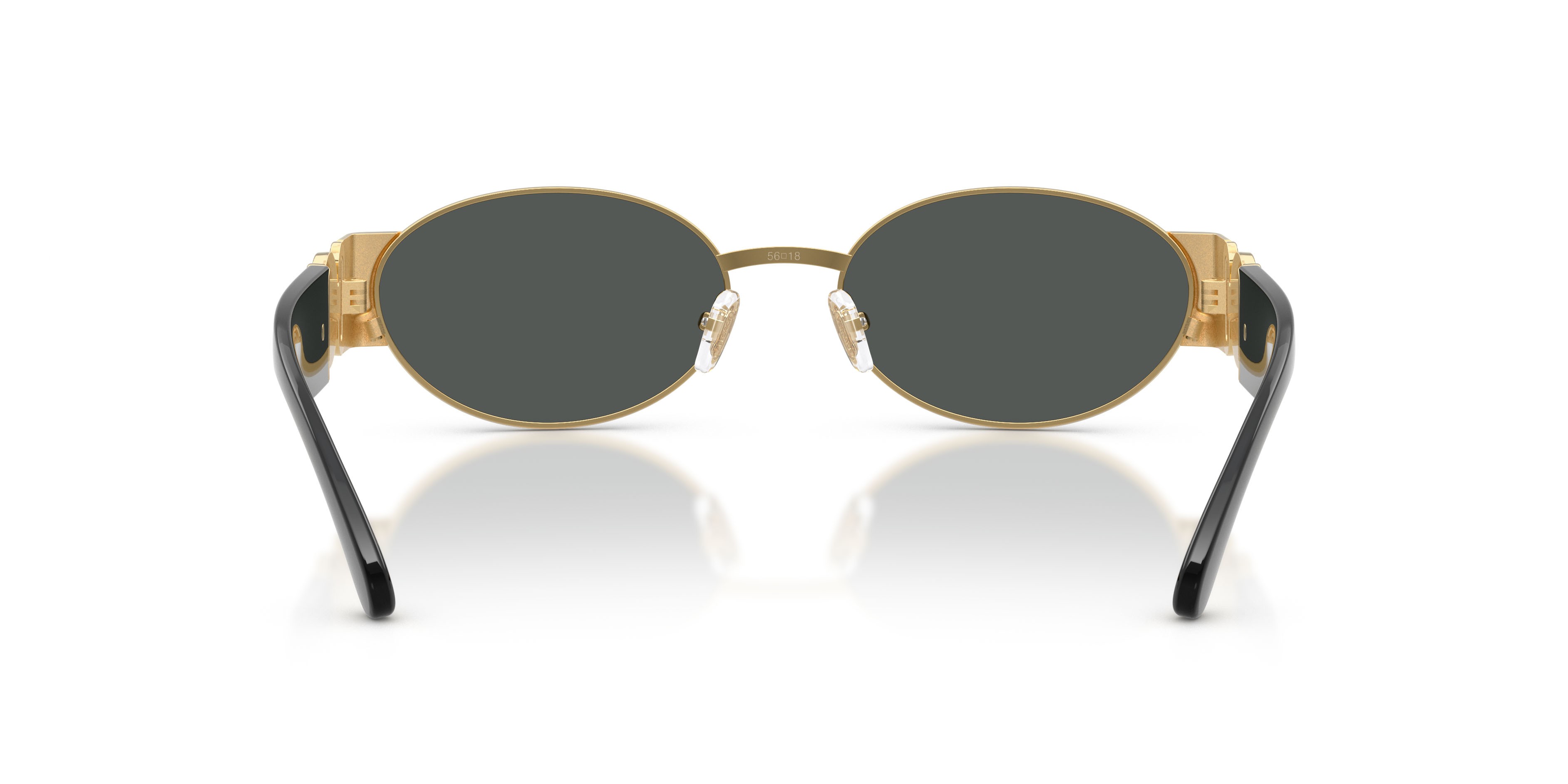 Occhiali da sole Versace VE 2299 (100287) colore oro forma ovale lenti grigio scuro
