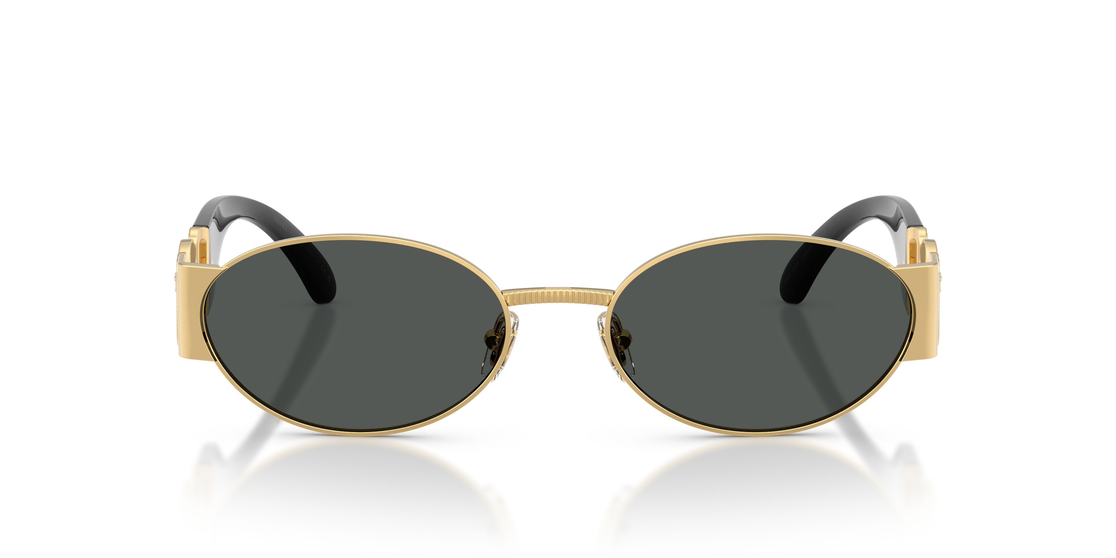 Occhiali da sole Versace VE 2299 (100287) colore oro forma ovale lenti grigio scuro