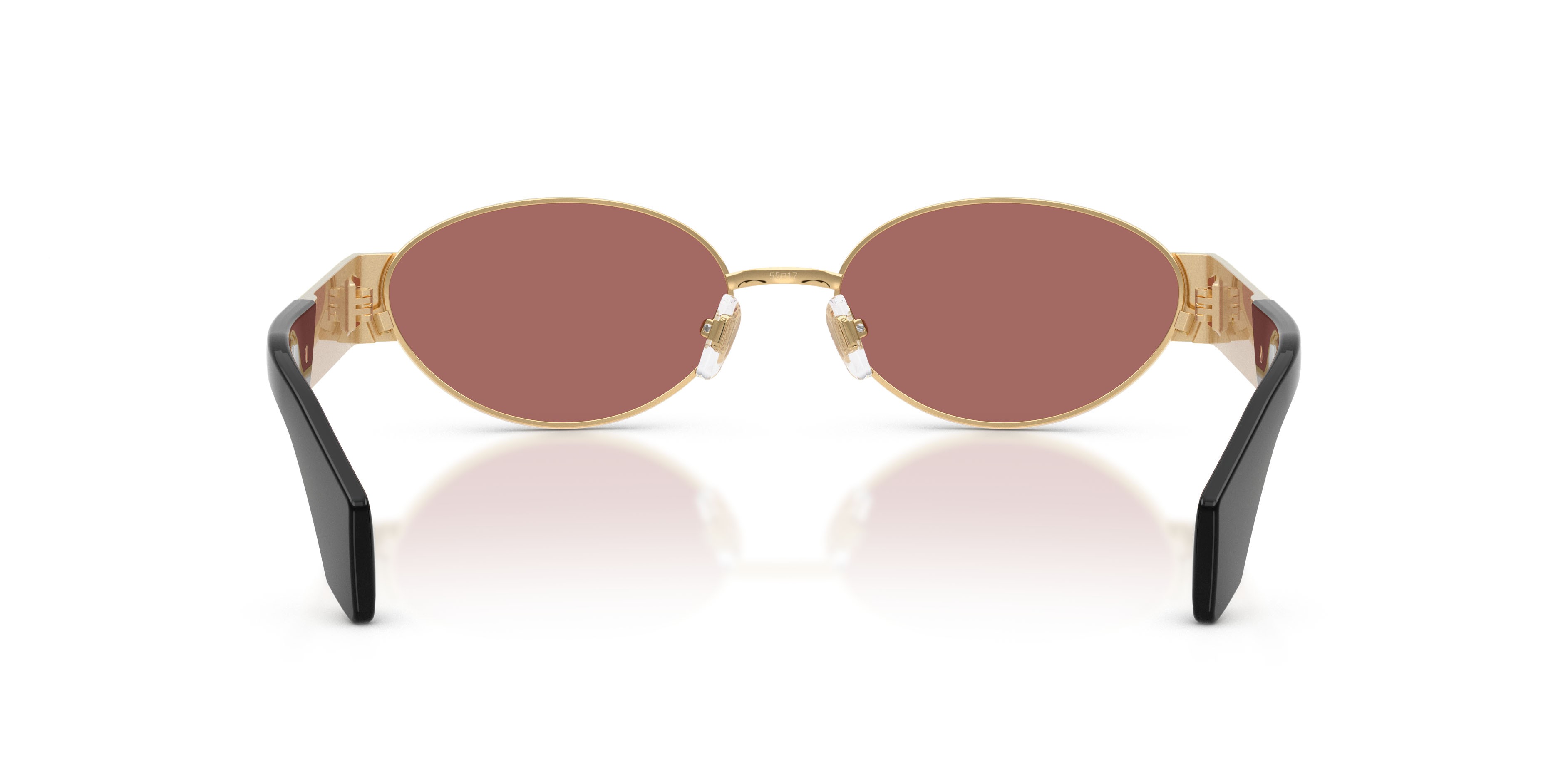 Occhiali da sole Versace VE 2301 (152369) colore oro versace forma ovale lenti violetto scuro