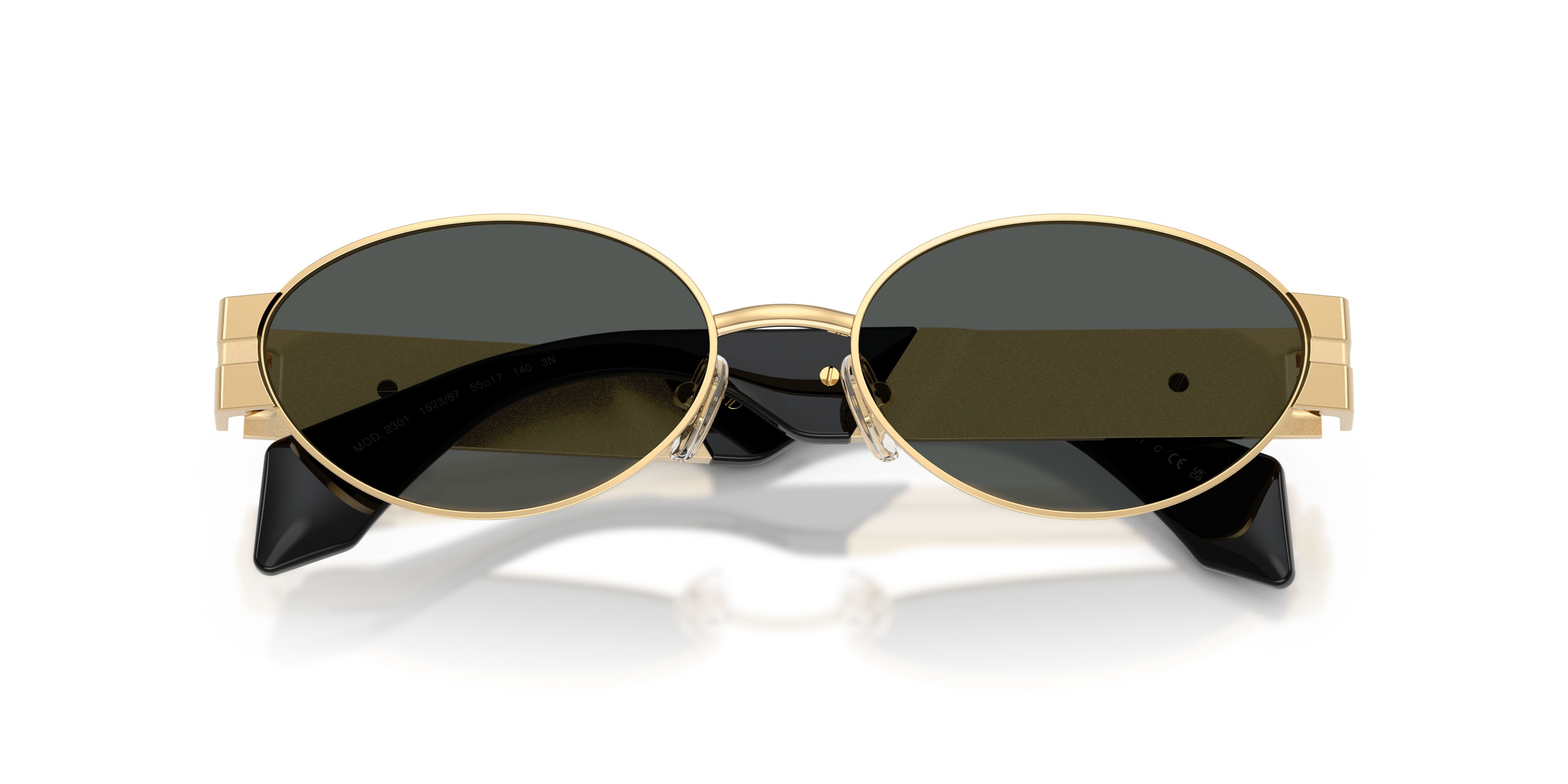 Occhiali da sole Versace VE 2301 (152387) colore oro versace forma ovale lenti grigio scuro