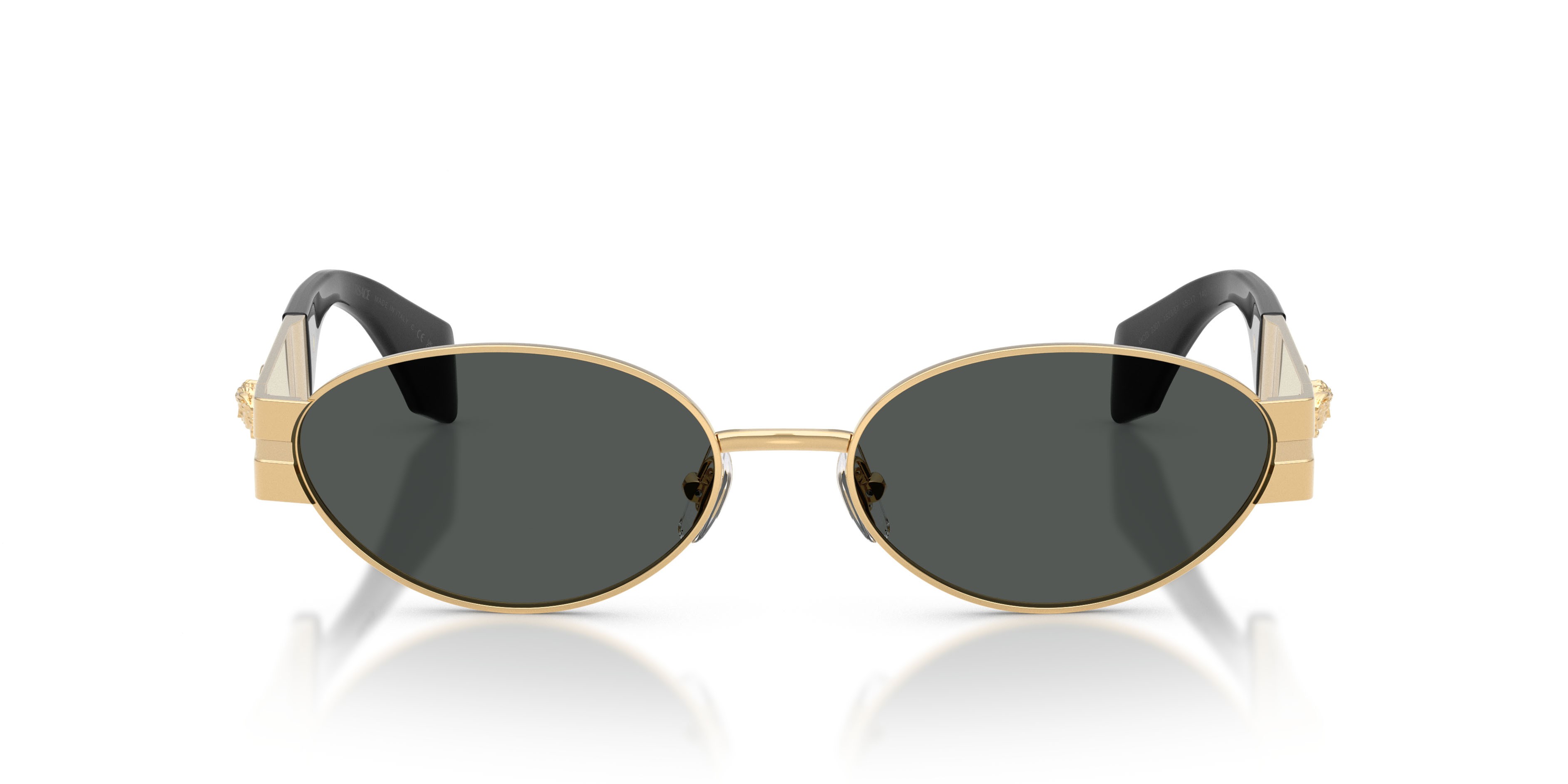 Occhiali da sole Versace VE 2301 (152387) colore oro versace forma ovale lenti grigio scuro