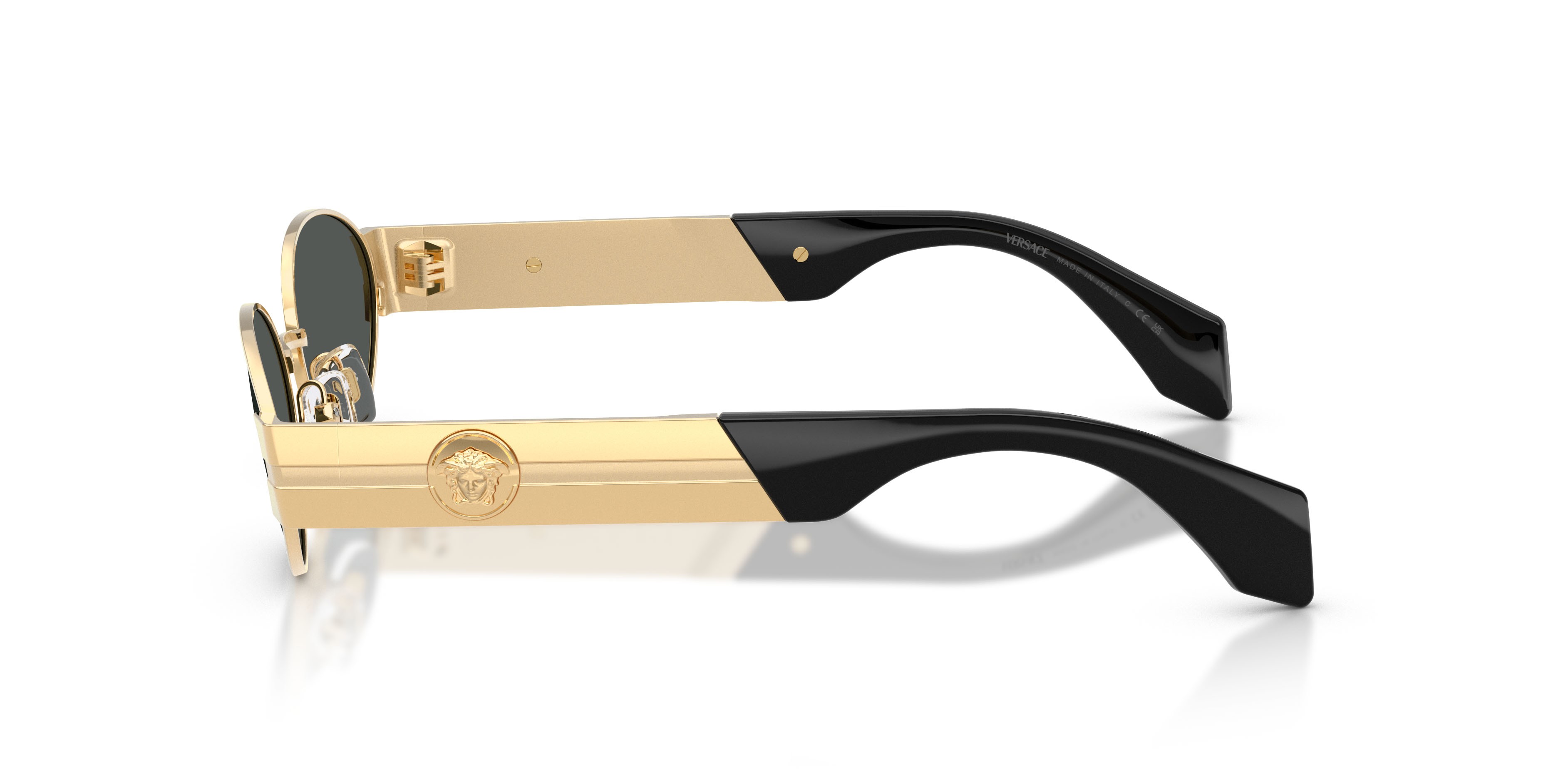 Occhiali da sole Versace VE 2301 (152387) colore oro versace forma ovale lenti grigio scuro