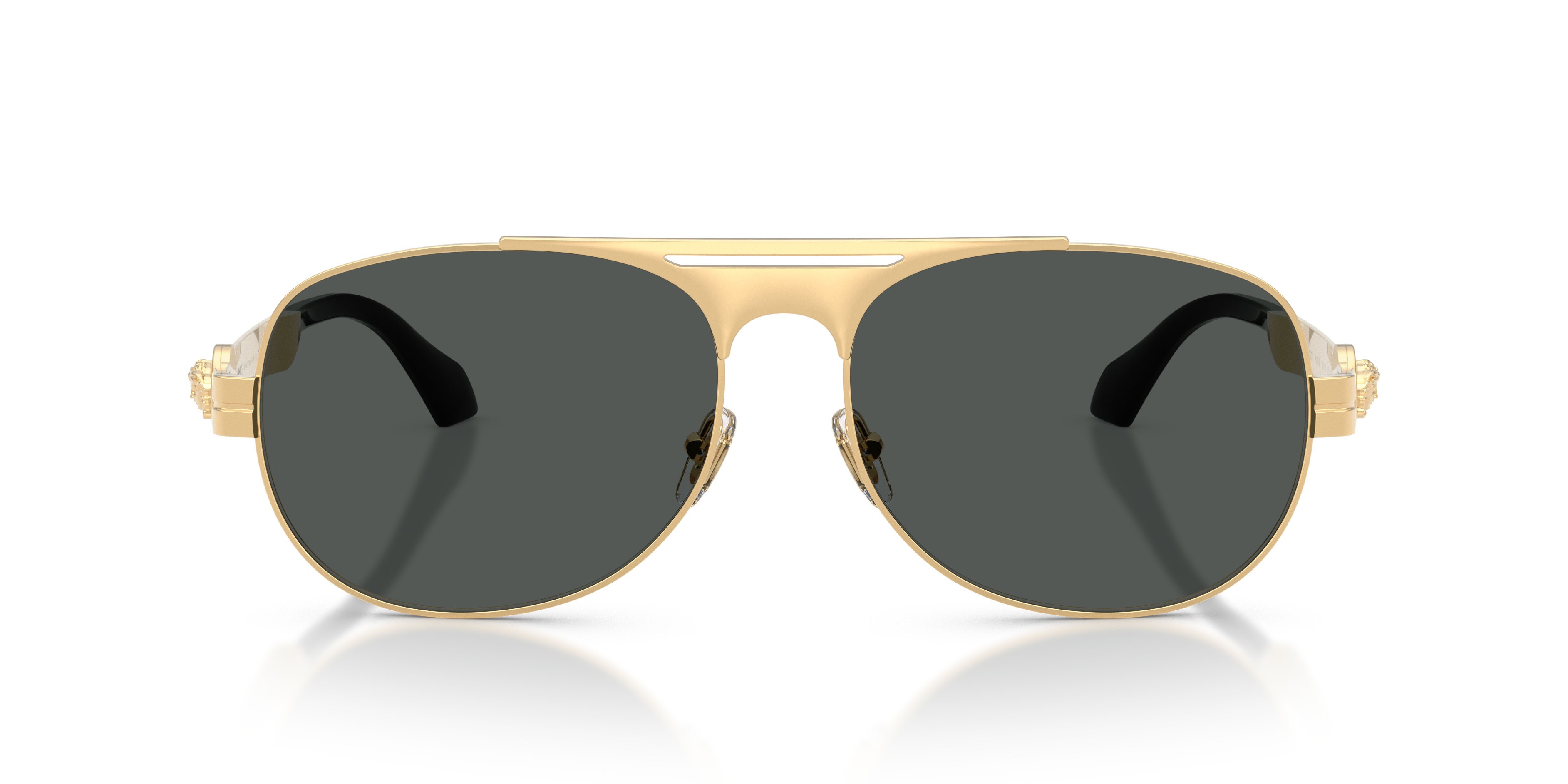 Occhiali da sole Versace VE 2302 (152387) colore oro versace forma aviator lenti grigio scuro