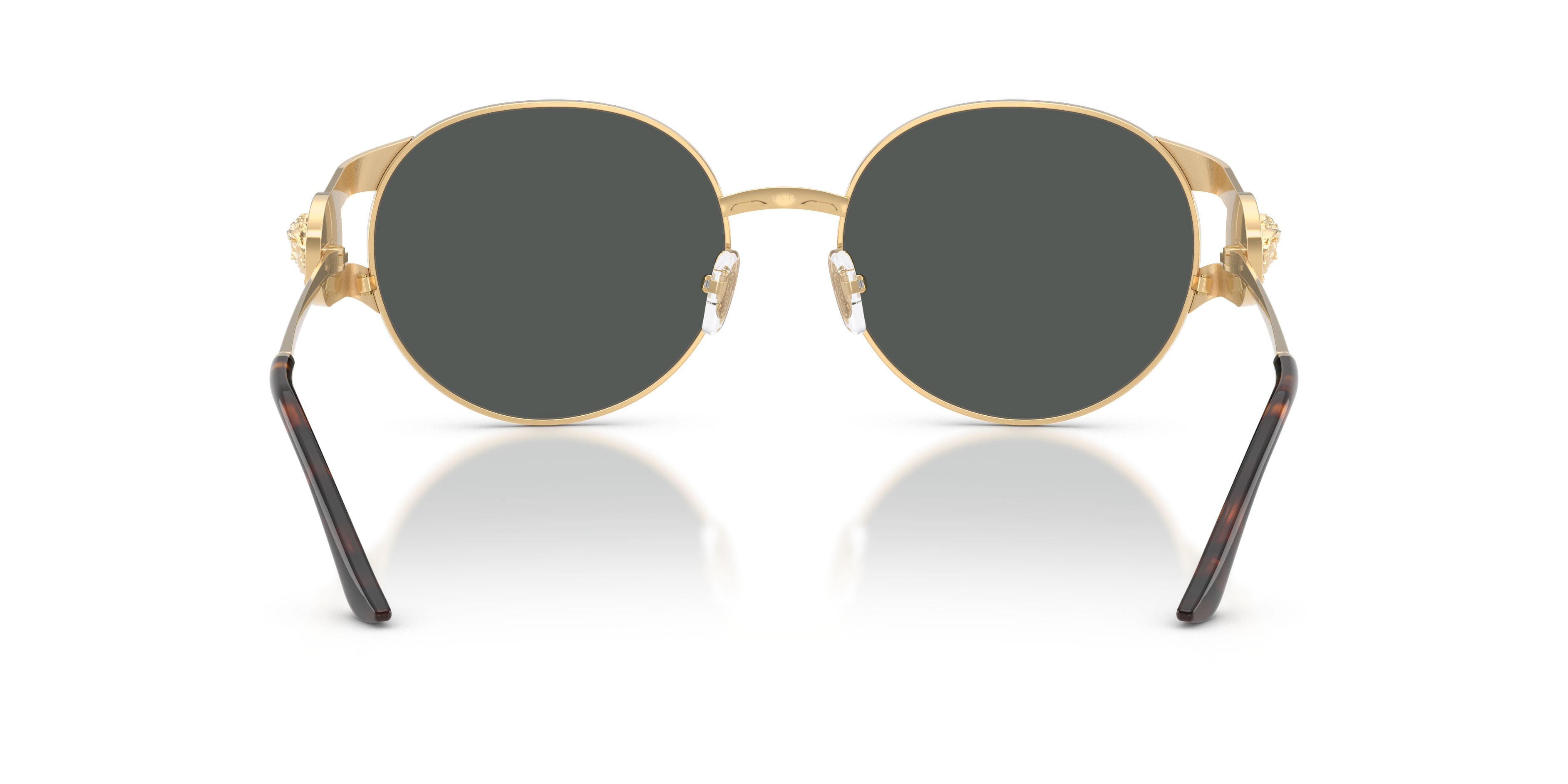 Occhiali da sole Versace VE 2303 (152587) colore oro versace/havana forma rotondo lenti grigio scuro