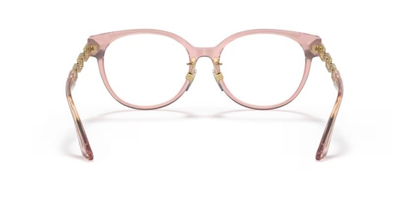 Eyeglasses Versace VE 3302D (5322) color rosa trasparente shape pantos lenses lente demo
