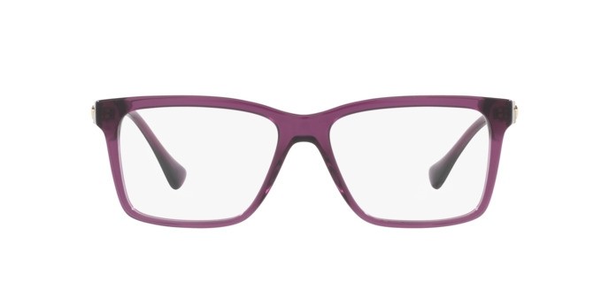 Brillen Versace VE 3328 (5390) farbe prugna trasparente form rechteckig gläser lente demo