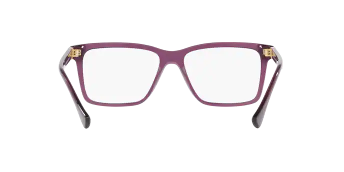 Brillen Versace VE 3328 (5390) farbe prugna trasparente form rechteckig gläser lente demo