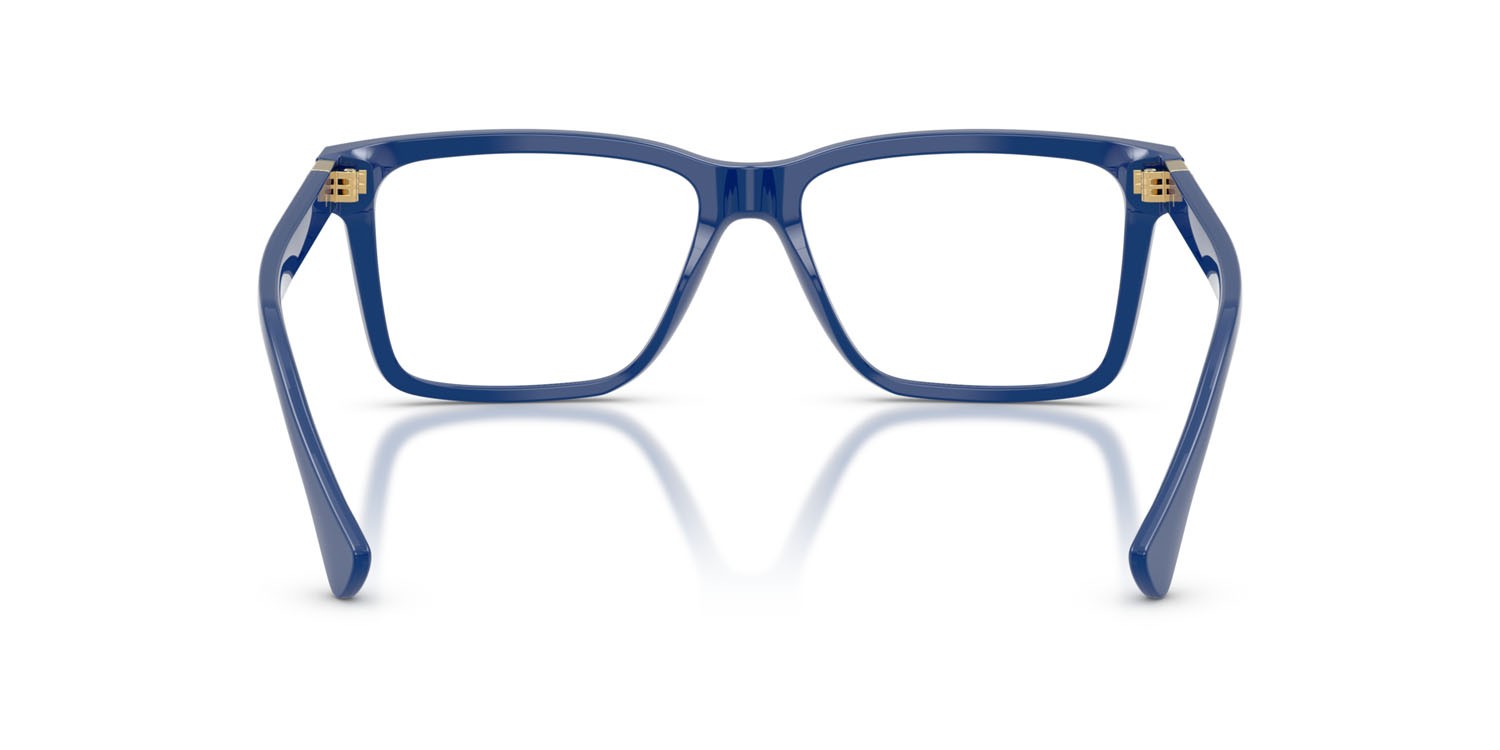 Eyeglasses Versace VE 3328 (5450) color blu scuro shape rectangle lenses lente demo