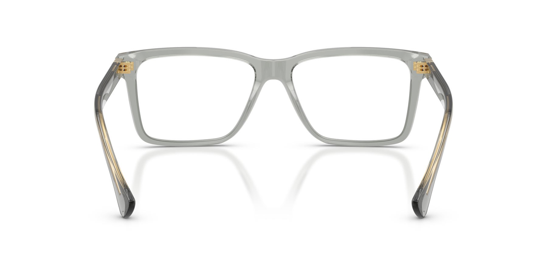 Occhiali da vista Versace VE 3328 (5496) colore grigio trasparente forma rettangolare lenti lente demo