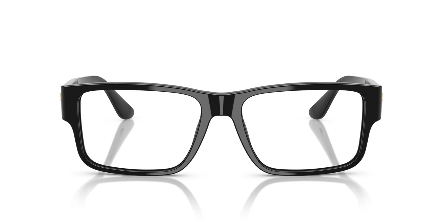 Occhiali da vista Versace VE 3342 (5360) colore nero forma rettangolare lenti lente demo