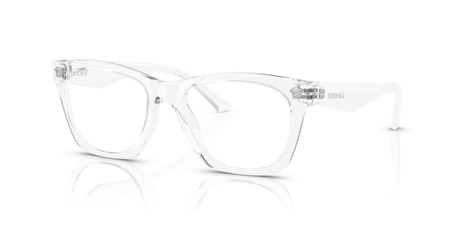 Eyeglasses Versace VE 3363U (148) color cristallo shape square lenses lente demo