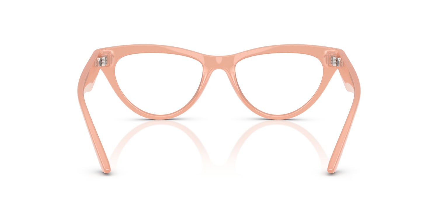 Occhiali da vista Versace VE 3364U (5497) colore rosa opalescente forma cat eye lenti lente demo