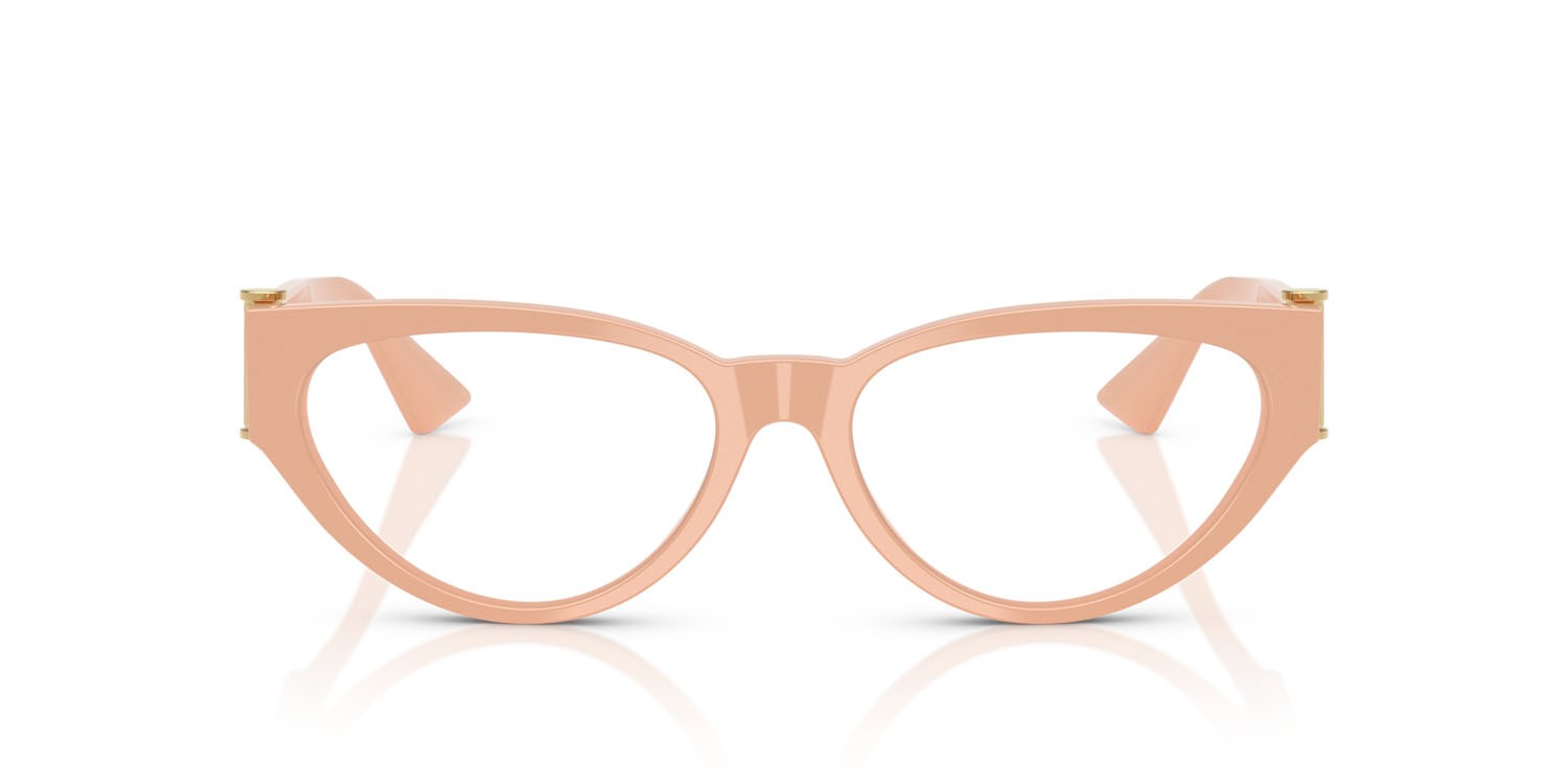Eyeglasses Versace VE 3366 (5494) color nude shape cat eye lenses lente demo
