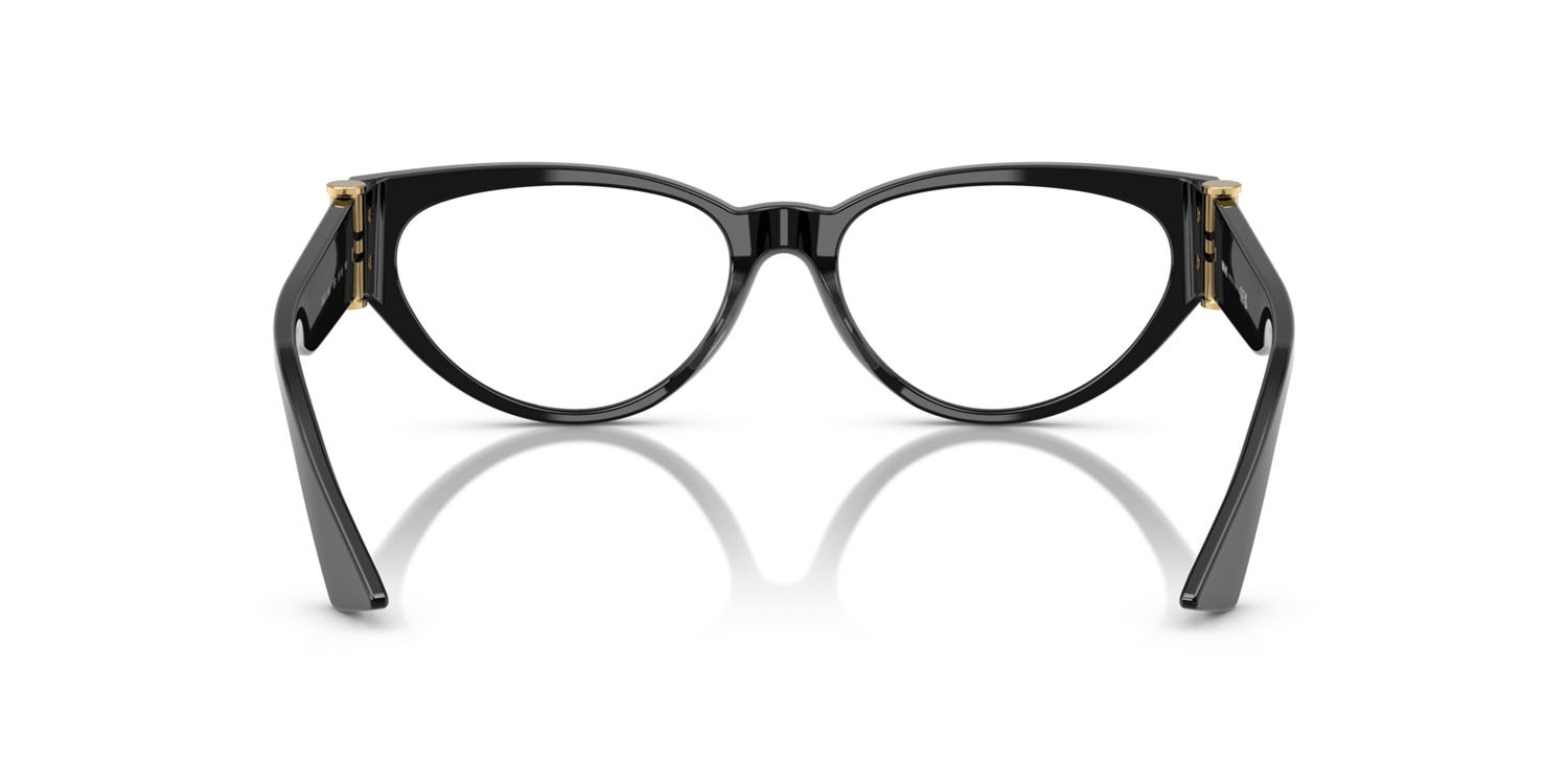 Eyeglasses Versace VE 3366 (GB1) color nero shape cat eye lenses lente demo