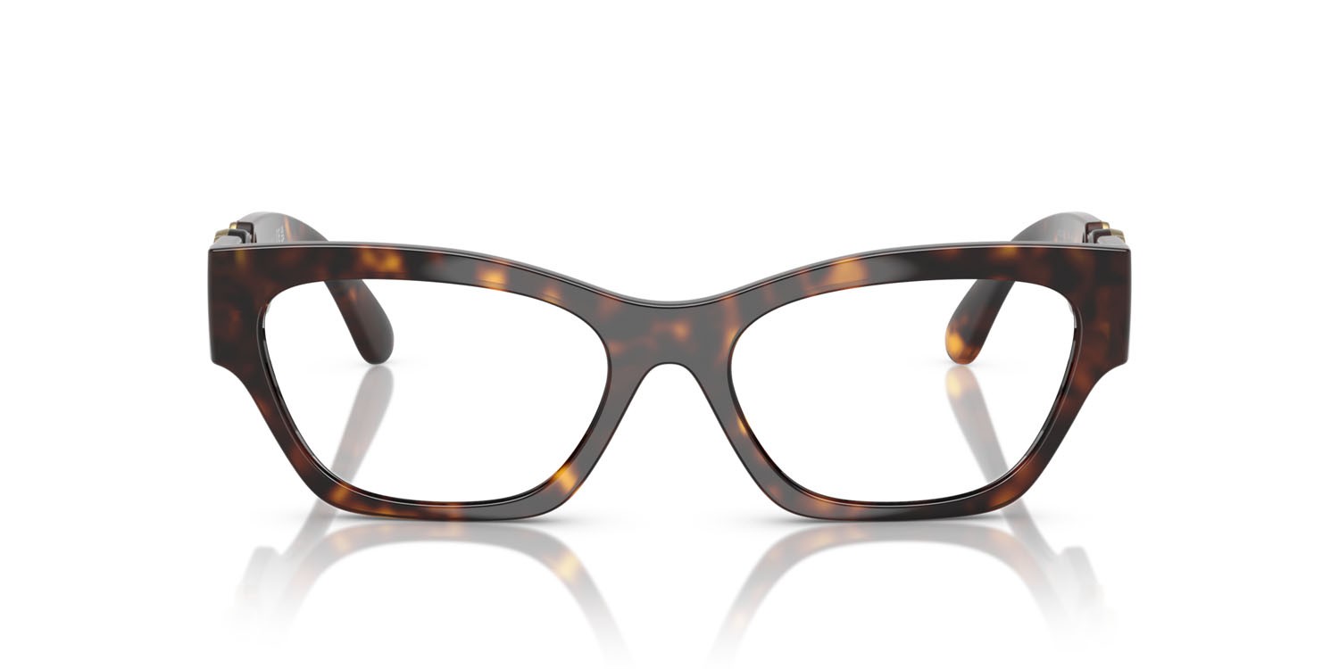 Eyeglasses Versace VE 3367U (108) color havana shape cat eye lenses lente demo
