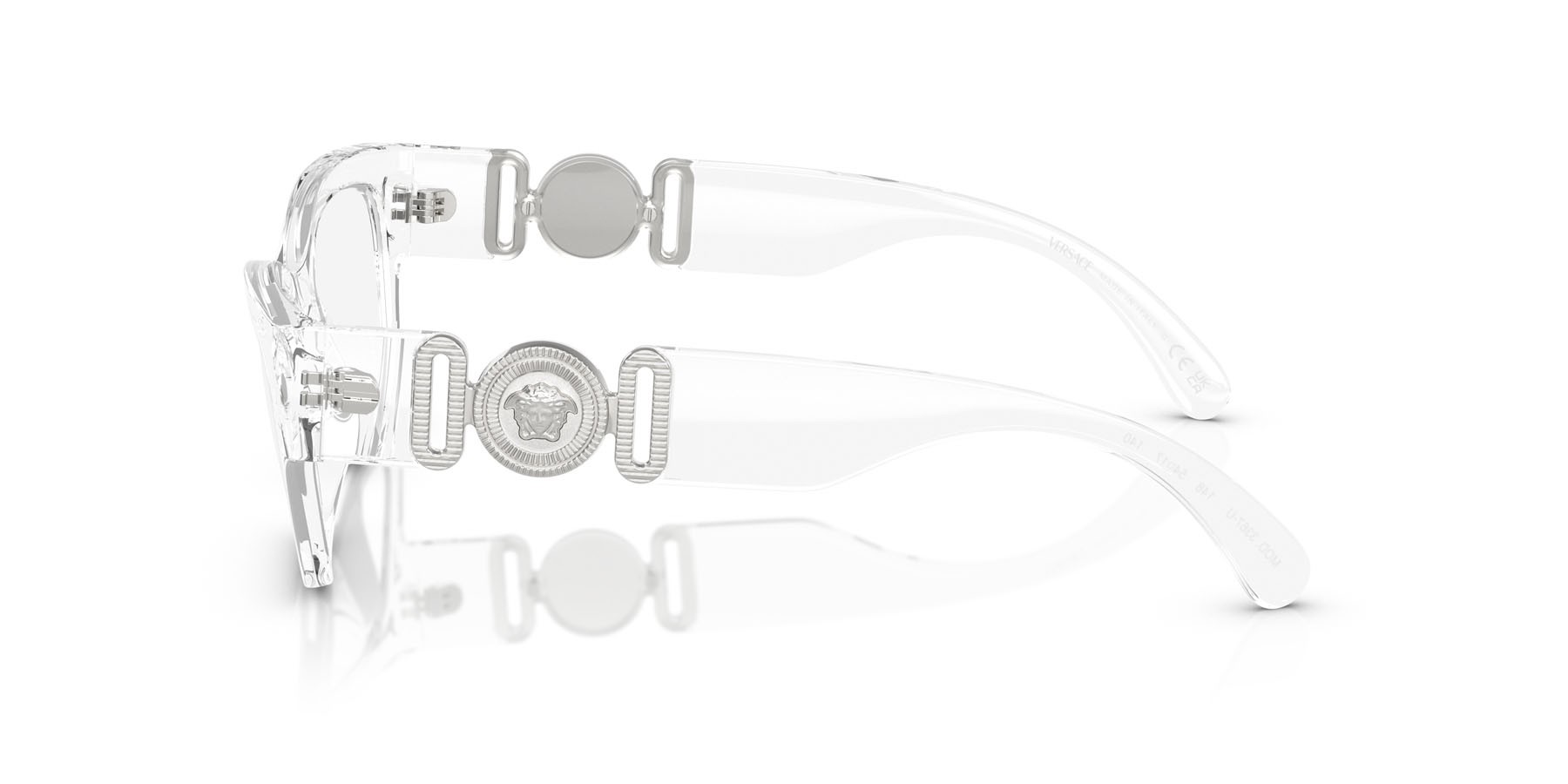 Eyeglasses Versace VE 3367U (148) color cristallo shape cat eye lenses lente demo