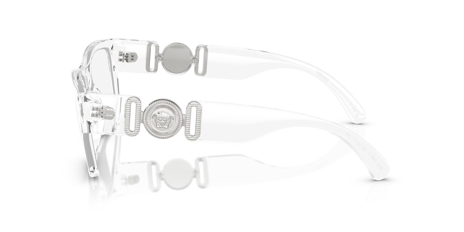 Eyeglasses Versace VE 3368U (148) color cristallo shape square lenses lente demo