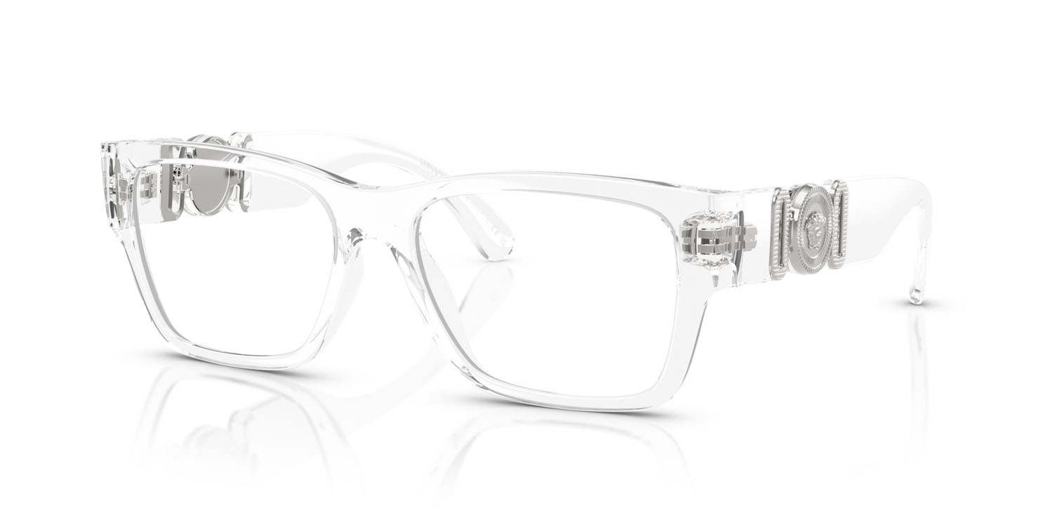 Eyeglasses Versace VE 3368U (148) color cristallo shape square lenses lente demo