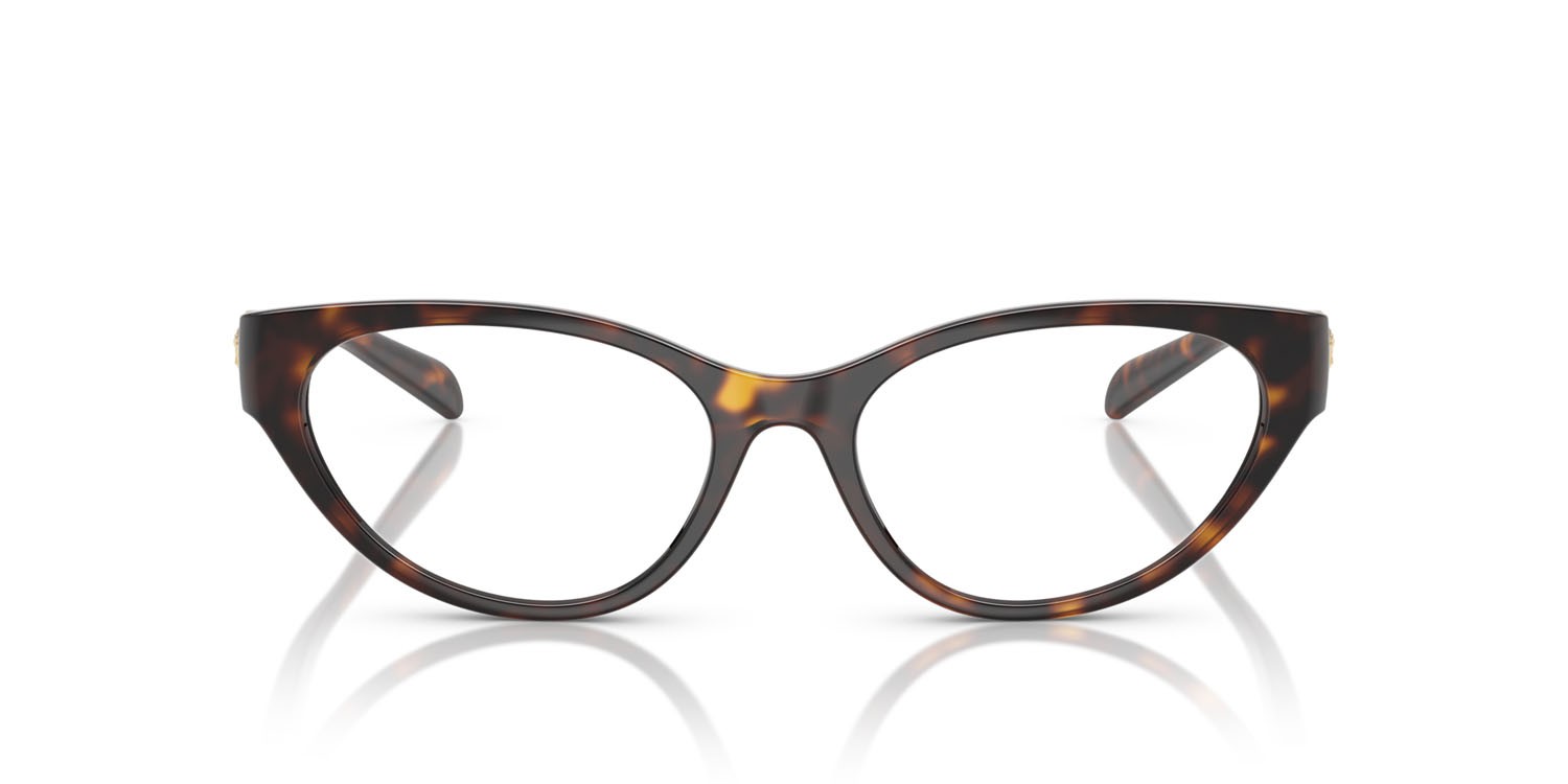 Eyeglasses Versace VE 3372U (108) color havana shape cat eye lenses lente demo