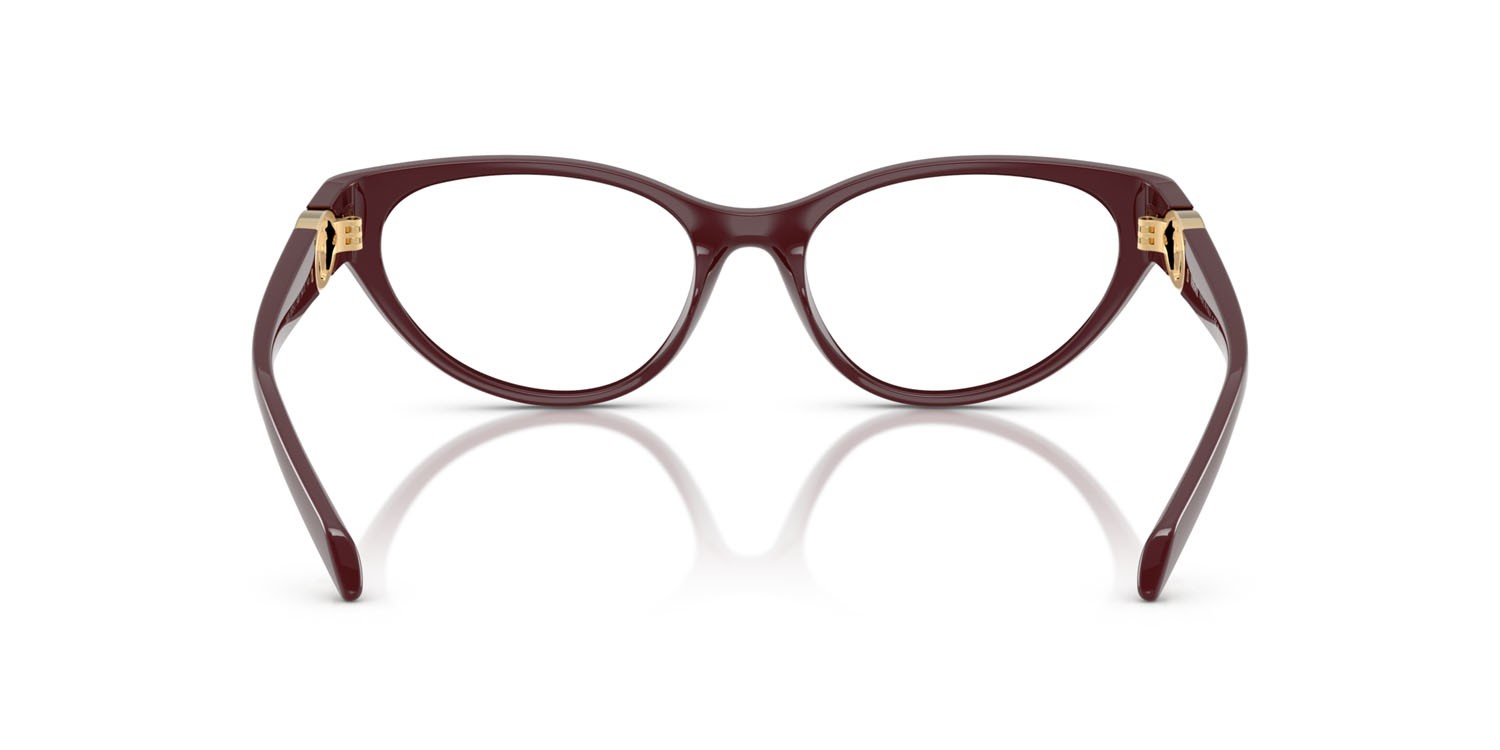 Eyeglasses Versace VE 3372U (5487) color vinaccia shape cat eye lenses lente demo