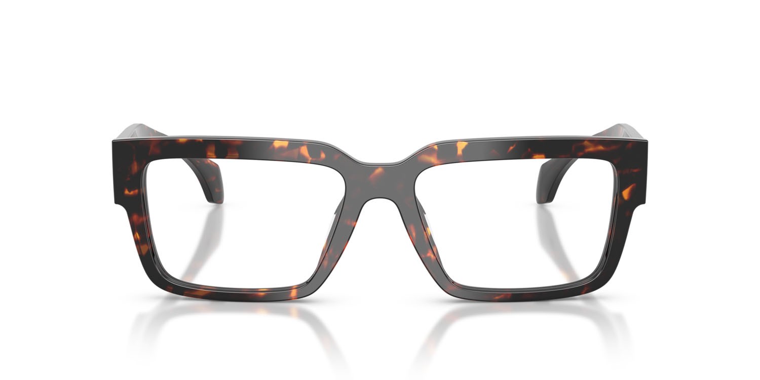 Eyeglasses Versace VE 3374U (5509) color havana shape rectangle lenses lente demo