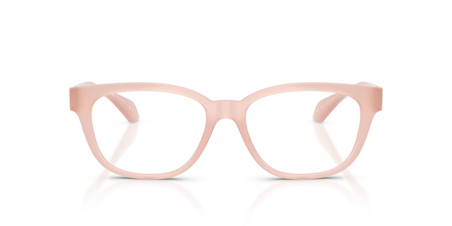 Occhiali da vista Versace VE 3376U (5522) colore rosa opale forma quadrato lenti lente demo