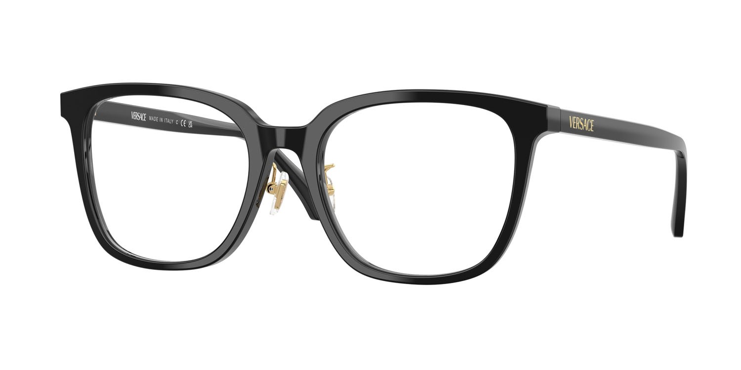 Eyeglasses Versace VE 3378D (GB1) color nero shape square lenses lente demo