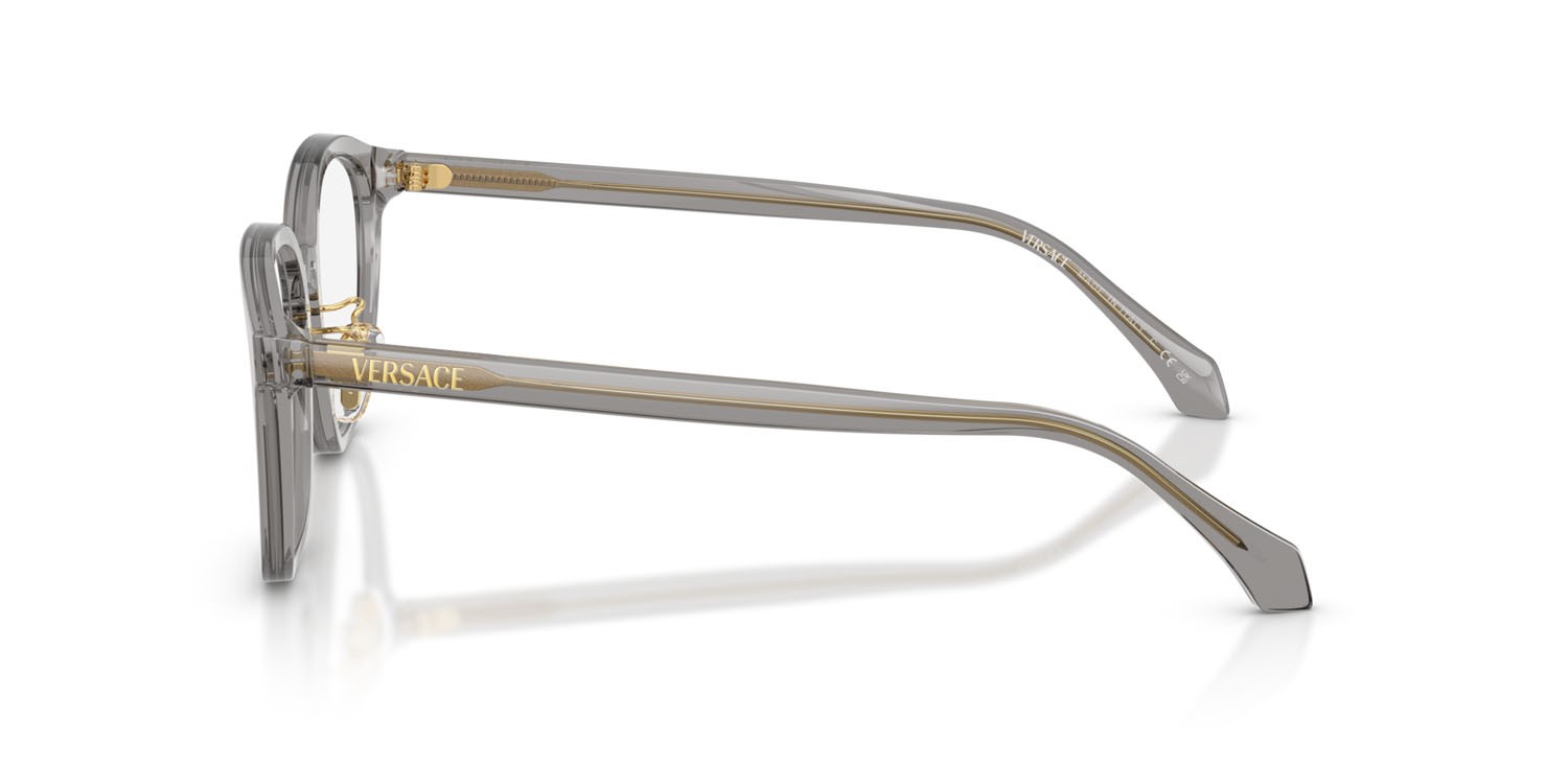 Eyeglasses Versace VE 3379D (5510) color grigio trasparente shape pantos lenses lente demo