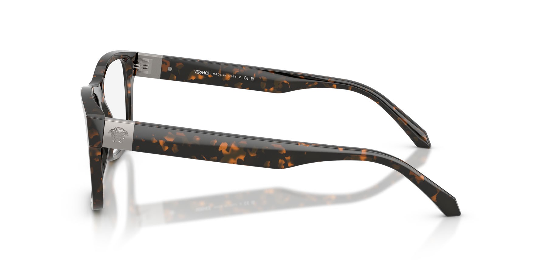 Eyeglasses Versace VE 3380 (5528) color tartarugato marrone shape square lenses lente demo
