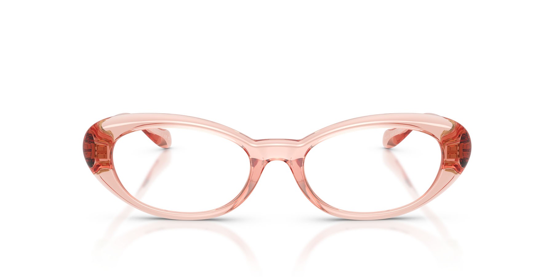Occhiali da vista Versace VE 3381U (5541) colore rosa trasparente forma ovale lenti lente demo